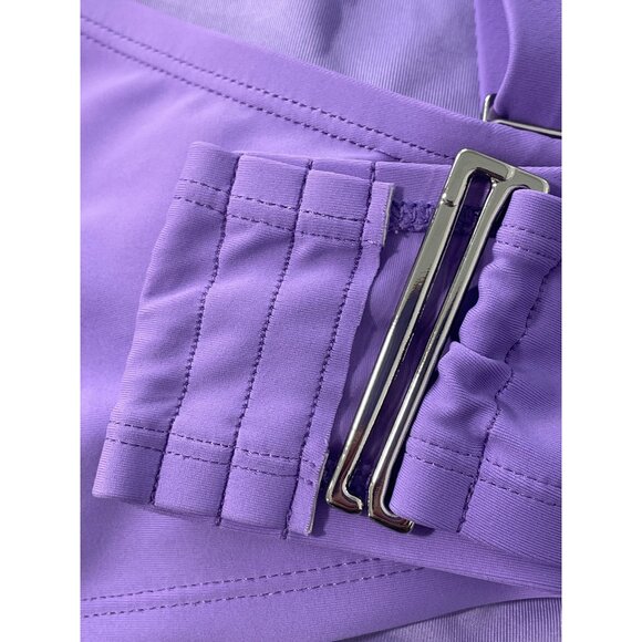 Fashion Nova Two Piece Swimsuit Plus Size 3X Purple Summer Beach Pool Swimwear - Picture 5 of 7